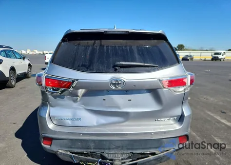 2015 Toyota Highlander Limited Platinum from USA, damaged, VIN 5TDDKRFH9FS202726